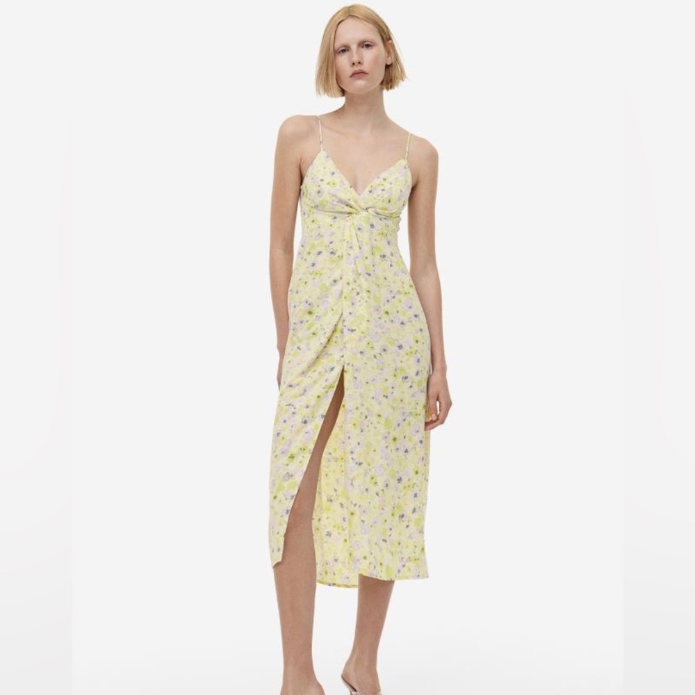 NWT Size XL H&M Floral twist front Cami dress